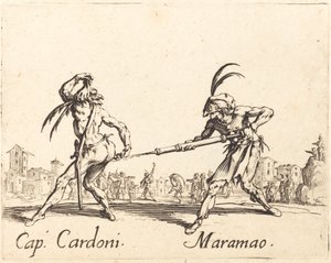 Kapitein Cardoni en Maramao door Jacques Callot