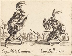Kapitein Mala Gamba en Kapitein Bellavita door Jacques Callot