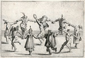 Caprices van verschillende figuren door Jacques Callot