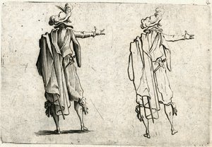 Caprices van verschillende figuren door Jacques Callot