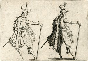 Caprices van verschillende figuren door Jacques Callot