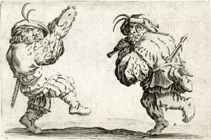 Caprices van verschillende figuren door Jacques Callot