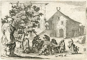 Caprices van verschillende figuren door Jacques Callot