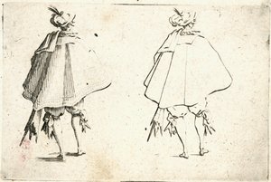 Caprices van verschillende figuren door Jacques Callot