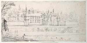 Kasteel de Chantelou, in de vallei van de Orge, tussen Linas en Chestres door Jacques Callot