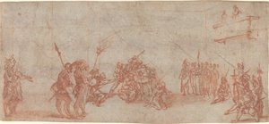 Christus gekroond met doornen door Jacques Callot