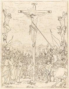 Christus aan het kruis door Jacques Callot
