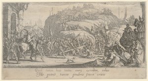 Christus draagt het kruis door Jacques Callot
