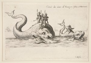 Gevecht bij de Barrière, Toegang van MM. de Varncourt, Tyllon en Marimont door Jacques Callot