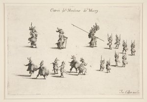 Gevecht bij de Barrière, Entree van M. de Macey door Jacques Callot