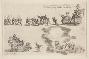 Gevecht bij de Barrière, Intocht van de Prins van Plaltzbourg door Jacques Callot