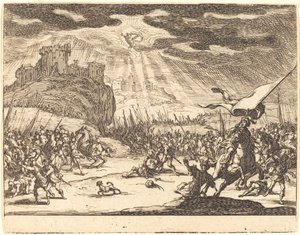Bekering van Paulus door Jacques Callot