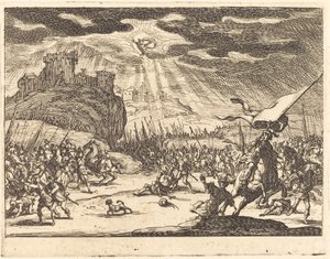 Bekering van Paulus door Jacques Callot