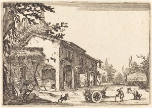 Binnenplaats van een boerderij, ca. 1622