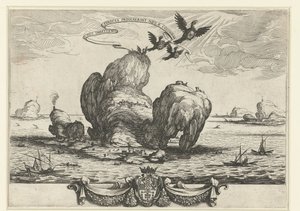 De grote rots door Jacques Callot