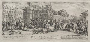Verwoesting van een klooster