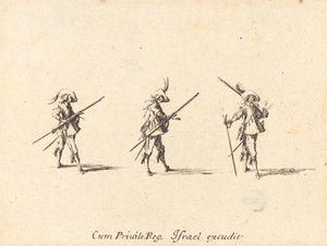Oefening met het musket