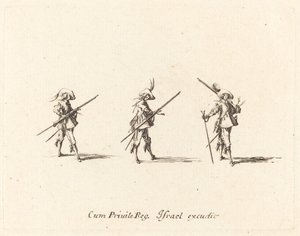 Oefening met het musket