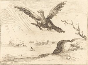 Adelaar en jongen door Jacques Callot
