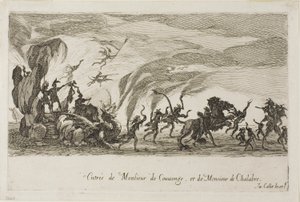 Intocht van M. de Couvonage en M. de Chalabre, uit Het Gevecht bij de Barrière