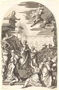 Val van Simon de Magiër door Jacques Callot