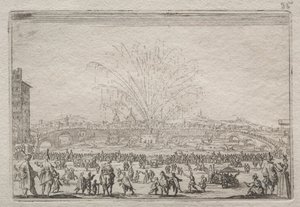 Vuurwerk op de Arno, ca. 1622