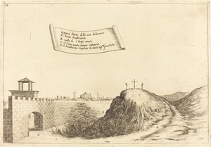 Vier delen van de Via Dolorosa, 1619 door Jacques Callot