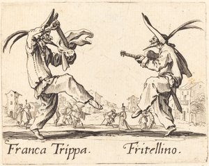 Franca Trippa en Fritellino door Jacques Callot
