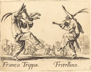Franca Trippa en Fritellino door Jacques Callot