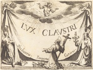 Frontispice voor "Het licht van het klooster"