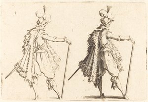 Heer met Stok door Jacques Callot