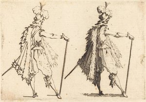 Heer met wandelstok, ca. 1617