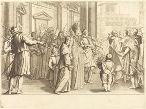 Grote Hertogin bij de Processie van de Jonge Meisjes