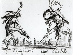 I Balli de Spessanei, of Le Grande Chasse (gravure) door Jacques Callot