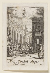 Judas de Apostel (Thadaei Appos.) door Jacques Callot