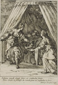 Judith met het hoofd van Holofernes door Jacques Callot