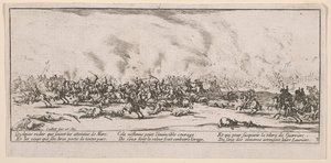 La Bataille (De Slag), illustratie uit Les Grandes misères de la guerre door Jacques Callot