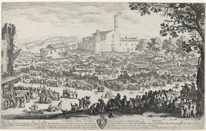 De kermis van Impruneta door Jacques Callot