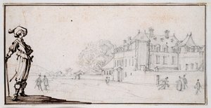 La Romaine, eigendom van Claude Deruet door Jacques Callot