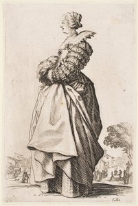 Dame met een Muff, uit de serie 