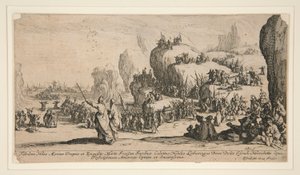 De doortocht door de Rode Zee door Jacques Callot