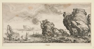 De zeeslag, uit Landschappen voor Giovanni de Medici