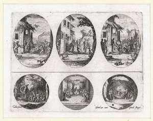 De wonderen van het lijdensverhaal ... (gravure) door Jacques Callot
