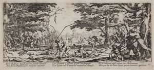 De ellende en de rampen van de oorlog (blad 17) door Jacques Callot