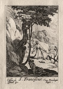 Les Pénitents: St. Franciscus door Jacques Callot