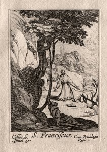 Les Pénitents: St. Franciscus door Jacques Callot