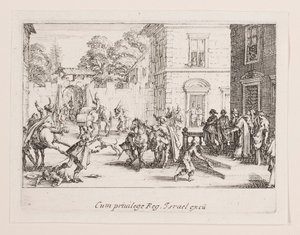 Les adieux, uit de serie La vie de l door Jacques Callot
