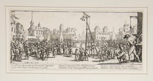 Les grandes miseres de la guerre: No. 10 - L door Jacques Callot