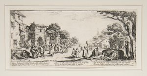 Les grandes misères de la guerre: No. 16 - Les mourants sur le bord des routes (De grote ellende van de oorlog: Nr. 16 - De stervenden langs de wegen)