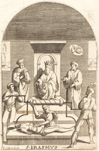 Martelaarschap van Sint Erasmus door Jacques Callot